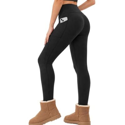 CAMBIVO Thermische panty voor dames, fleece leggings met dikke voering Intense warmte, zacht gevoel, pluisbestendig, matte afwerking, ondoorzichtig en omhulend, hoge taille S CAMBIVO Thermische panty voor dames, fleece leggings met dikke voering Intense warmte, zacht gevoel, pluisbestendig, matte afwerking, ondoorzichtig en omhulend, hoge taille S