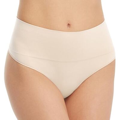 Spanx Thong Buikcontrole-broekjes voor dagelijks gebruik voor dames (1 stuk), Soft Nude, XL XL Spanx Thong Buikcontrole-broekjes voor dagelijks gebruik voor dames (1 stuk), Soft Nude, XL XL
