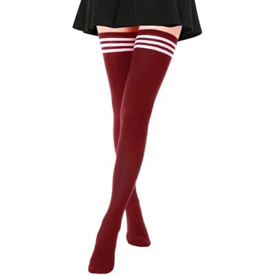 DRESHOW 6 paar kniekousen, dijbeenhoge sokken, casual, voor meisjes en vrouwen Eén maat DRESHOW 6 paar kniekousen, dijbeenhoge sokken, casual, voor meisjes en vrouwen Eén maat