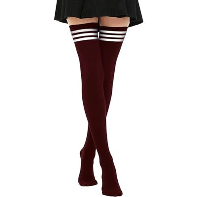 DRESHOW Extra lange kousen voor dames, dijen, voor sport en cosplay. one size grote maten DRESHOW Extra lange kousen voor dames, dijen, voor sport en cosplay. one size grote maten