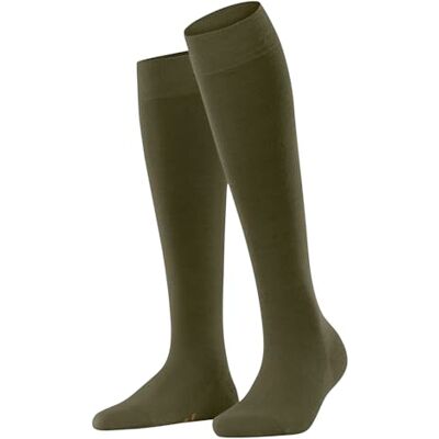 Falke Softmerino lange sokken voor dames, ademend, klimaatregulerend, geurremmend, wol, katoen, dun, effen, elegant, platte naad met warme tenen, 1 paar, Artisjokgroen 7436 35-36 Falke Softmerino lange sokken voor dames, ademend, klimaatregulerend, geurremmend, wol, katoen, dun, effen, elegant, platte naad met warme tenen, 1 paar, Artisjokgroen 7436 35-36