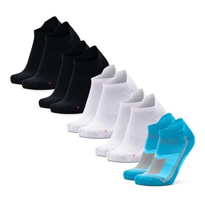 DANISH ENDURANCE Laag Uitgesneden Hardloopsokken voor Dames & Heren, Dunne Sportsokken, Sneakersokken, 3- of 5-paar, Veelkleurig (2x Zwart, 2x Wit, 1x Blauw), 35-38 EU 35-38 EU DANISH ENDURANCE Laag Uitgesneden Hardloopsokken voor Dames & Heren, Dunne Sportsokken, Sneakersokken, 3- of 5-paar, Veelkleurig (2x Zwart, 2x Wit, 1x Blauw), 35-38 EU 35-38 EU
