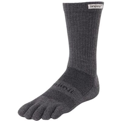 Injinji Performance 2.0 Trail Midweight Crew Graniet Sokken Uniseks S Injinji Performance 2.0 Trail Midweight Crew Graniet Sokken Uniseks S