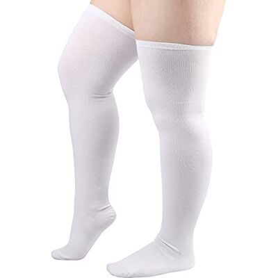 DRESHOW Dames Grote Maat Hoge Dij Hoge Sokken Kniekousen Beenwarmers Sokken voor Sport Cosplay one size DRESHOW Dames Grote Maat Hoge Dij Hoge Sokken Kniekousen Beenwarmers Sokken voor Sport Cosplay one size