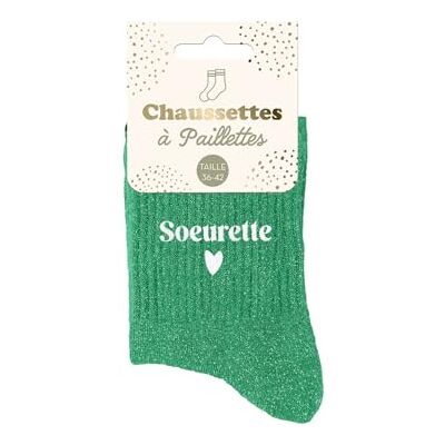 STC Chaussettes paillettes soeurette M STC Chaussettes paillettes soeurette M