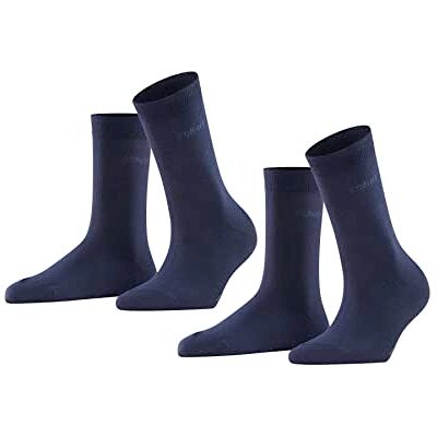 Esprit Uni Multipack W So katoen, effen, 2 paar, damessokken, marineblauw 6120, 39-42 39-42 Esprit Uni Multipack W So katoen, effen, 2 paar, damessokken, marineblauw 6120, 39-42 39-42