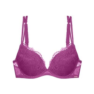 DORINA Origins-lace plunge push-up beha voor dames, Fuchsia, 100D 100D DORINA Origins-lace plunge push-up beha voor dames, Fuchsia, 100D 100D