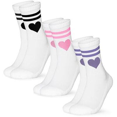 Occulto Sportsokken voor dames, hart, 3 stuks (model: Venus) 35-38 Occulto Sportsokken voor dames, hart, 3 stuks (model: Venus) 35-38