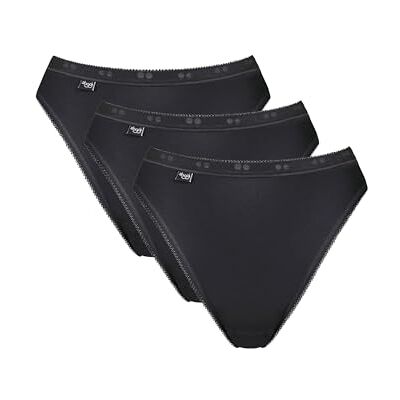 Sloggi Basic+ Tai 3p damesslip (3 stuks), zwart (black), 36 FR : 38 (Taille Fabricant : 36(EU)) Sloggi Basic+ Tai 3p damesslip (3 stuks), zwart (black), 36 FR : 38 (Taille Fabricant : 36(EU))