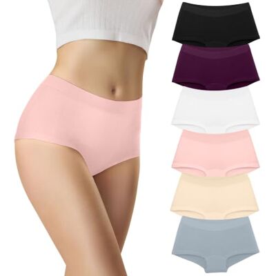 Libella Set van 6 hipsters boxershorts voor dames van katoen met zachte elastische tailleband, 3429 XL Libella Set van 6 hipsters boxershorts voor dames van katoen met zachte elastische tailleband, 3429 XL
