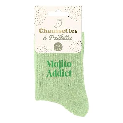 STC Mojito Addict glittersokken M STC Mojito Addict glittersokken M
