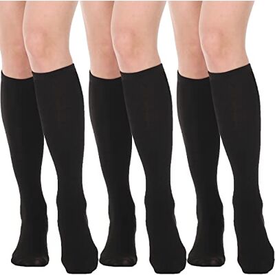 DRESHOW kniekousen, dijbeenkousen, hoge sokken, casual, voor meisjes en vrouwen, 6 paar Eén maat DRESHOW kniekousen, dijbeenkousen, hoge sokken, casual, voor meisjes en vrouwen, 6 paar Eén maat