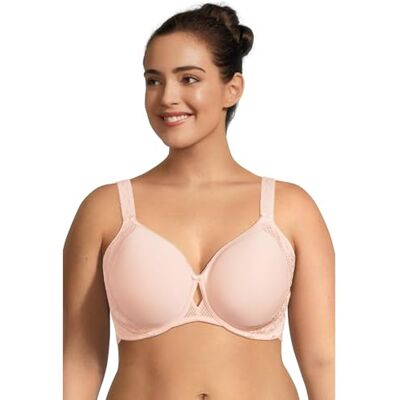 Elomi Cate beugelbeha met strepen voor dames (1 stuk), Roze ballet, 110E 110E Elomi Cate beugelbeha met strepen voor dames (1 stuk), Roze ballet, 110E 110E
