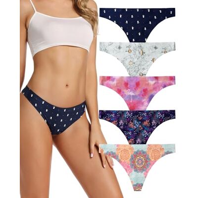 VOENXE Naadloze tanga-string voor dames, onzichtbaar, lage taille, naadloze damesslip, sport, dames, string, microvezel, ondergoed, multipack, Braziliaans ondergoed, comfortabele slipjes, 5 stuks S VOENXE Naadloze tanga-string voor dames, onzichtbaar, lage taille, naadloze damesslip, sport, dames, string, microvezel, ondergoed, multipack, Braziliaans ondergoed, comfortabele slipjes, 5 stuks S