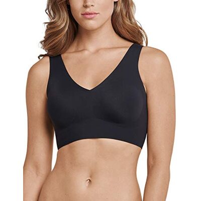 Schiesser Naadloze bustier voor dames met uitneembare pads en onzichtbare zachte beha, zwart_170364, 46 46 Schiesser Naadloze bustier voor dames met uitneembare pads en onzichtbare zachte beha, zwart_170364, 46 46