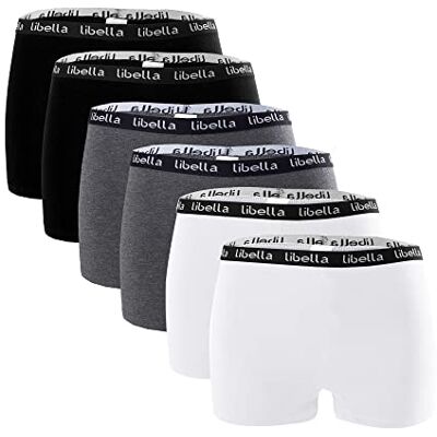 Libella ® Panties 3407 Boxershorts voor dames, katoen, verpakking van 6 stuks XL Libella ® Panties 3407 Boxershorts voor dames, katoen, verpakking van 6 stuks XL