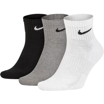 Nike 3 paar herensokken Cushion Quarter Nike 3 paar herensokken Cushion Quarter