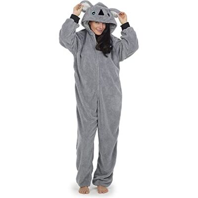 CityComfort Damespyjama, rompertje voor dames, all-in-one onesie, van fleece, S-XL. M CityComfort Damespyjama, rompertje voor dames, all-in-one onesie, van fleece, S-XL. M