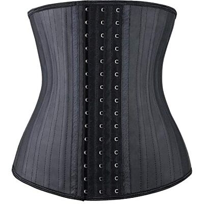 YIANNA Slankheidsgordel voor dames, platte buik, latex, korset, afslankheidstrainer, sport, figuurvormend XL YIANNA Slankheidsgordel voor dames, platte buik, latex, korset, afslankheidstrainer, sport, figuurvormend XL