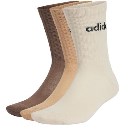 Adidas Linear Crew Cushioned Socks 3 paar uniseks sokken (1 stuk) Adidas Linear Crew Cushioned Socks 3 paar uniseks sokken (1 stuk)