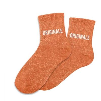STC Originele glittersokken, oranje, 36-42 M STC Originele glittersokken, oranje, 36-42 M