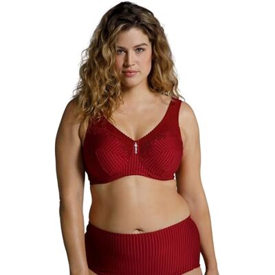 Ulla Popken Losse Benitotz Cargojas voor dames, Donker rood, 125B 125B Ulla Popken Losse Benitotz Cargojas voor dames, Donker rood, 125B 125B