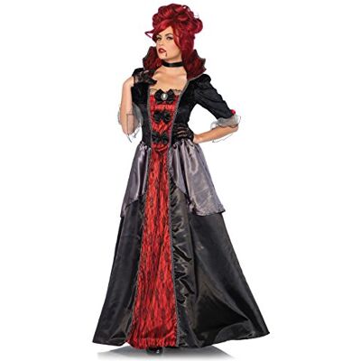 Leg Avenue Blood Countess 85551 01101, volwassenenmaat, zwart/rood, S (EUR 36-38) Leg Avenue Blood Countess 85551 01101, volwassenenmaat, zwart/rood, S (EUR 36-38)