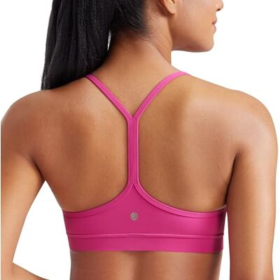 CRZ YOGA lage impact gewatteerde sportbeha voor dames, Y racer rug, spaghettibandjes, yoga, beha, tops, M M CRZ YOGA lage impact gewatteerde sportbeha voor dames, Y racer rug, spaghettibandjes, yoga, beha, tops, M M