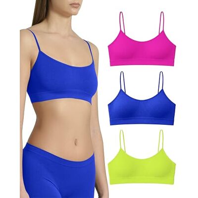Risalti BH zonder beugel, smalle schouders, 3 stuks, damesbeha zonder beugel van microvezel, elastisch en comfortabel, naadloze beha, lingerie, gemaakt in Italië, Fucsia Pacific Geel, XXL XXL Risalti BH zonder beugel, smalle schouders, 3 stuks, damesbeha zonder beugel van microvezel, elastisch en comfortabel, naadloze beha, lingerie, gemaakt in Italië, Fucsia Pacific Geel, XXL XXL
