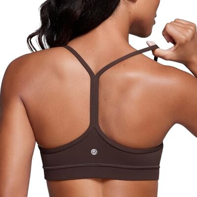 CRZ YOGA lage impact gewatteerde sportbeha voor dames, Y racer rug, spaghettibandjes, yoga, beha, tops, S S CRZ YOGA lage impact gewatteerde sportbeha voor dames, Y racer rug, spaghettibandjes, yoga, beha, tops, S S
