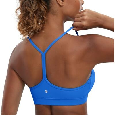 CRZ YOGA lage impact gewatteerde sportbeha voor dames, Y racer rug, spaghettibandjes, yoga, beha, tops, M M CRZ YOGA lage impact gewatteerde sportbeha voor dames, Y racer rug, spaghettibandjes, yoga, beha, tops, M M