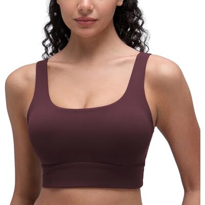 CRZ YOGA Butterluxe sportbeha, U-rug, dode pruim M CRZ YOGA Butterluxe sportbeha, U-rug, dode pruim M