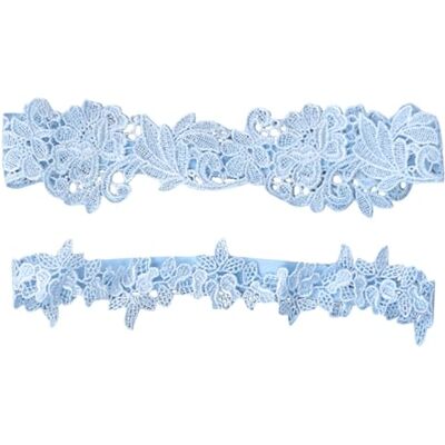 Amosfun Bruiloft Bruid Kousenband Kant Bloem Bruids Kousen Bloemen Ornamenten (Blauw), Blauw Amosfun Bruiloft Bruid Kousenband Kant Bloem Bruids Kousen Bloemen Ornamenten (Blauw), Blauw
