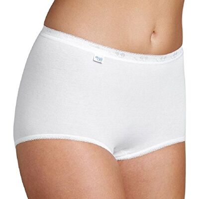 Sloggi Dames Basic + Maxi Slip, Wit, 54 54 Sloggi Dames Basic + Maxi Slip, Wit, 54 54