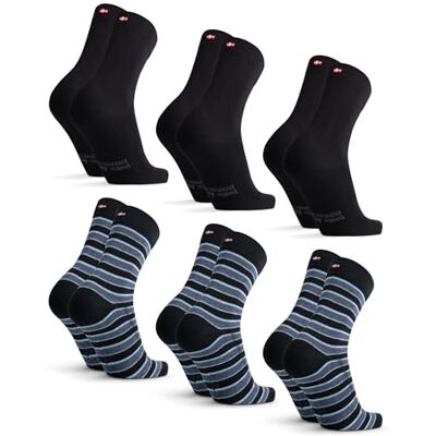 DANISH ENDURANCE Katoenen Sokken, Dames & Heren, Klassieke Stijl, 6 paar Chaussettes en Coton Biologique, Douces et Respirantes, avec Bandes Rafraîchissantes, pour le Bureau et le Quotidien, Unisexe 43-47 DANISH ENDURANCE Katoenen Sokken, Dames & Heren, Klassieke Stijl, 6 paar Chaussettes en Coton Biologique, Douces et Respirantes, avec Bandes Rafraîchissantes, pour le Bureau et le Quotidien, Unisexe 43-47