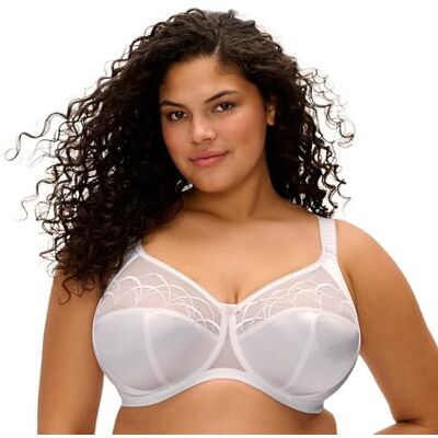 Elomi Cate Full Coverage Underwire Bra Beha met volledige bedekking, ondoorzichtig, voor dames, Kleur: wit 120J Elomi Cate Full Coverage Underwire Bra Beha met volledige bedekking, ondoorzichtig, voor dames, Kleur: wit 120J