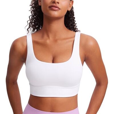 CRZ YOGA Butterluxe sportbeha, U-rug, wit, M M CRZ YOGA Butterluxe sportbeha, U-rug, wit, M M