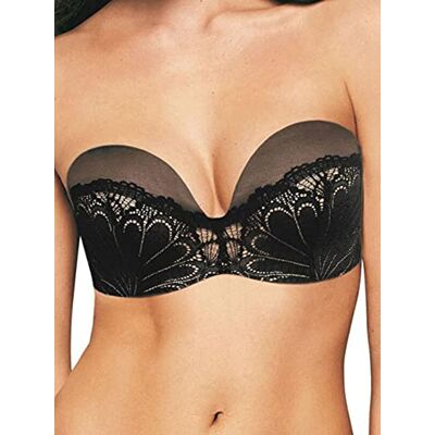 Wonderbra Ultimate Strapless damesbeha (1 stuk), zwart., 85F 85F Wonderbra Ultimate Strapless damesbeha (1 stuk), zwart., 85F 85F