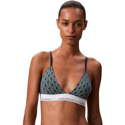 Calvin Klein Lightly Lined Triangle Lv00qf8498 Triangle Dames, Groen (modern sieraad embleem contour + laag), XL XL Calvin Klein Lightly Lined Triangle Lv00qf8498 Triangle Dames, Groen (modern sieraad embleem contour + laag), XL XL
