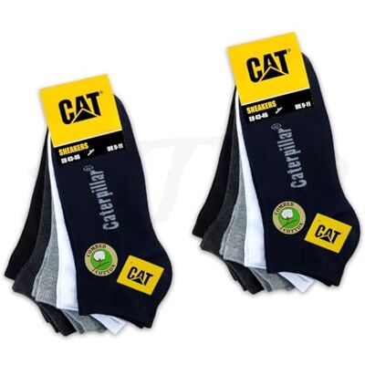 CAT 10 paar ERPILLAR SNEAKERS sportsokken ademende werkschoenen hoge enkelsokken EU 39-42, 43-46, 47-50 47-50 CAT 10 paar ERPILLAR SNEAKERS sportsokken ademende werkschoenen hoge enkelsokken EU 39-42, 43-46, 47-50 47-50