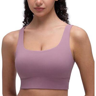 CRZ YOGA Butterluxe sportbeha, U-rug, Licht lavendel M CRZ YOGA Butterluxe sportbeha, U-rug, Licht lavendel M