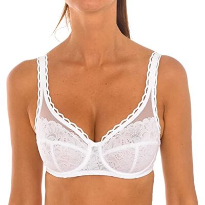 Playtex gerecyclede vrouwen bh met gekruiste hartjes, Wit. 90B Playtex gerecyclede vrouwen bh met gekruiste hartjes, Wit. 90B