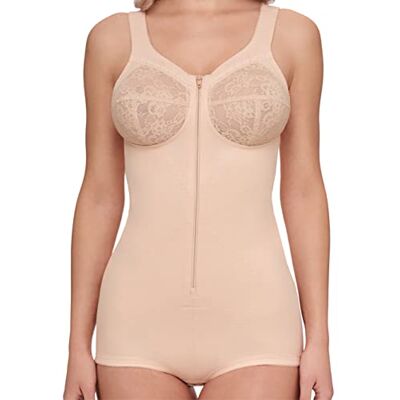 Susa 6343 Korselet voor dames, zonder beugel, figuurvormende body voor dames, zwart. 120 D Susa 6343 Korselet voor dames, zonder beugel, figuurvormende body voor dames, zwart. 120 D
