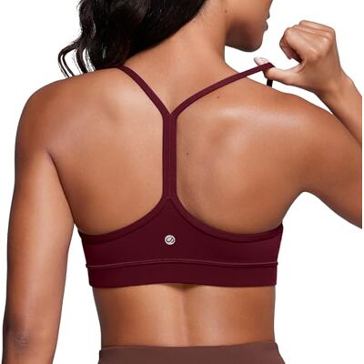 CRZ YOGA lage impact gewatteerde sportbeha voor dames, Y racer rug, spaghettibandjes, yoga, beha, tops, XS XS CRZ YOGA lage impact gewatteerde sportbeha voor dames, Y racer rug, spaghettibandjes, yoga, beha, tops, XS XS
