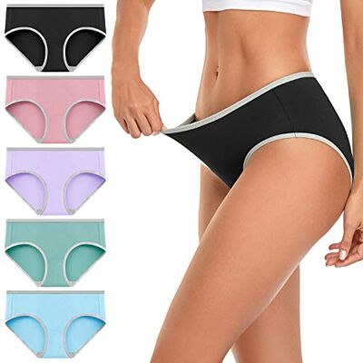 wirarpa Dames Katoen Stretch Knickers Lage Stijging Ondergoed Voor Vrouwen Zachte Korte Slipje Multipack M wirarpa Dames Katoen Stretch Knickers Lage Stijging Ondergoed Voor Vrouwen Zachte Korte Slipje Multipack M