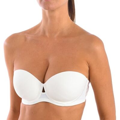 Selene Livia strapless damesbeha, Ivoor Wit, 105C 105C Selene Livia strapless damesbeha, Ivoor Wit, 105C 105C