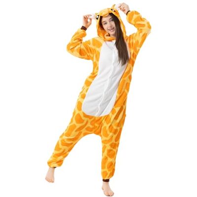 Katara 1744 slaappak voor volwassenen, nachtkleding, pyjama, Kigurumi, kostuum, maat L, 165 175 cm, giraffe Katara 1744 slaappak voor volwassenen, nachtkleding, pyjama, Kigurumi, kostuum, maat L, 165 175 cm, giraffe