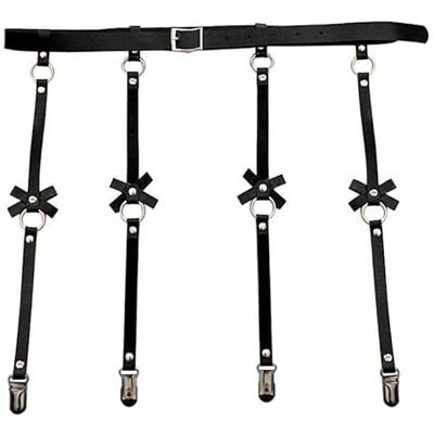 Generic Sexy verstelbare zwarte punk lederen bodychain met kousenband gothic riem lichaam accessoires voor vrouwen, Leer Generic Sexy verstelbare zwarte punk lederen bodychain met kousenband gothic riem lichaam accessoires voor vrouwen, Leer