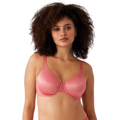 Wacoal Back Appeal Underwire beha met volledige afdekking voor dames, Mineraal rood 90D Wacoal Back Appeal Underwire beha met volledige afdekking voor dames, Mineraal rood 90D
