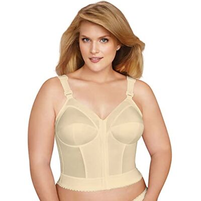 EXQUISITE FORM Fully Women's Front Close Longline Posture Bra #5107530 Damesbeha (1 stuk), Beige, 115B 115B EXQUISITE FORM Fully Women's Front Close Longline Posture Bra #5107530 Damesbeha (1 stuk), Beige, 115B 115B